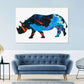 Frendorf | Rhino Abstract Silhouette Wandkunst