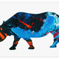 Frendorf | Rhino Abstract Silhouette Wandkunst