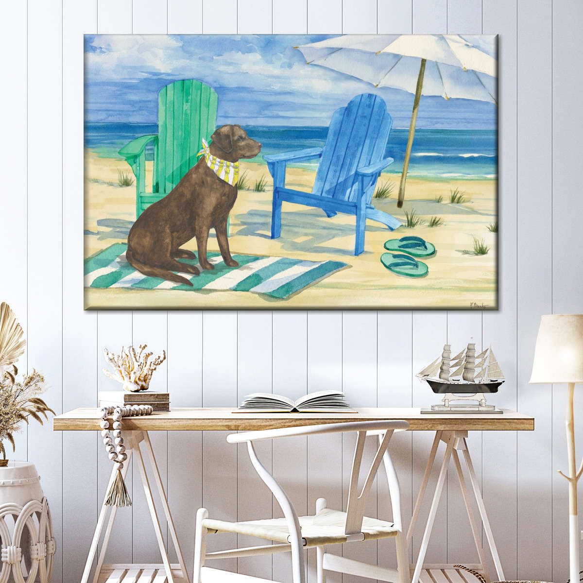 Frendorf | Grayton Beach Hund Wandkunst