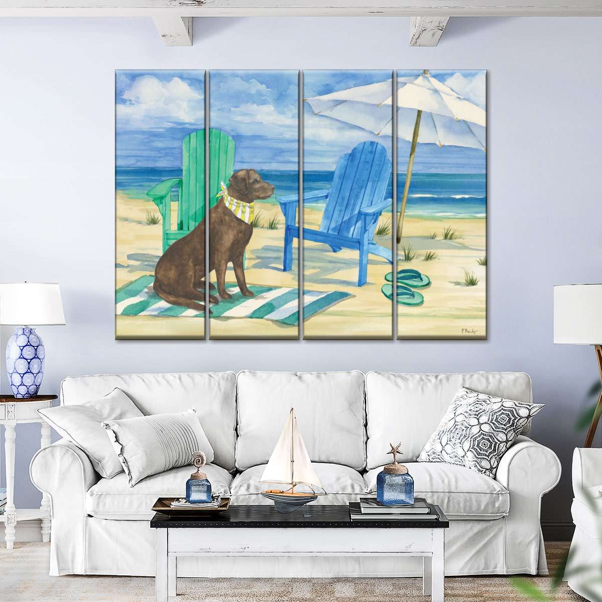 Frendorf | Grayton Beach Hund Wandkunst