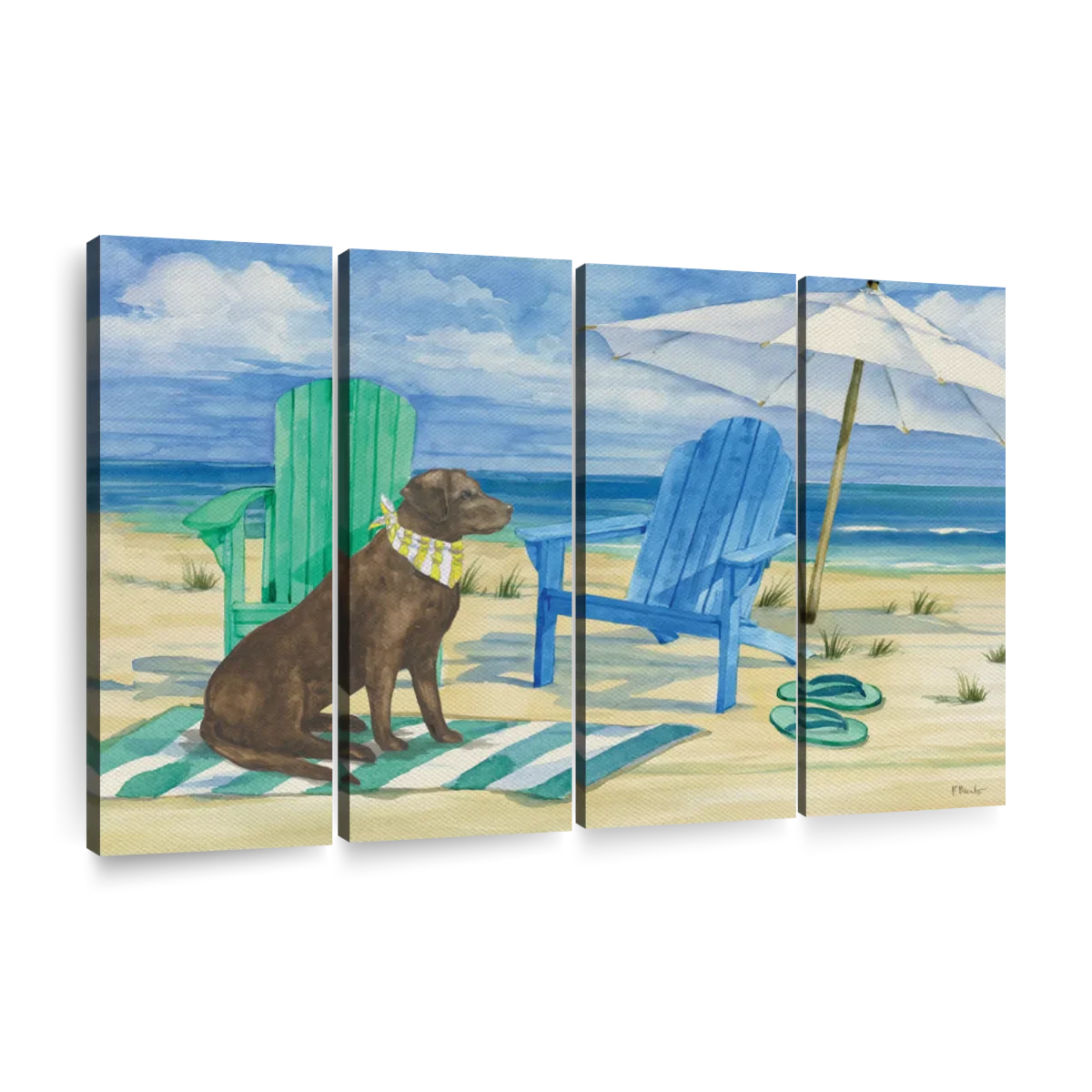 Frendorf | Grayton Beach Hund Wandkunst