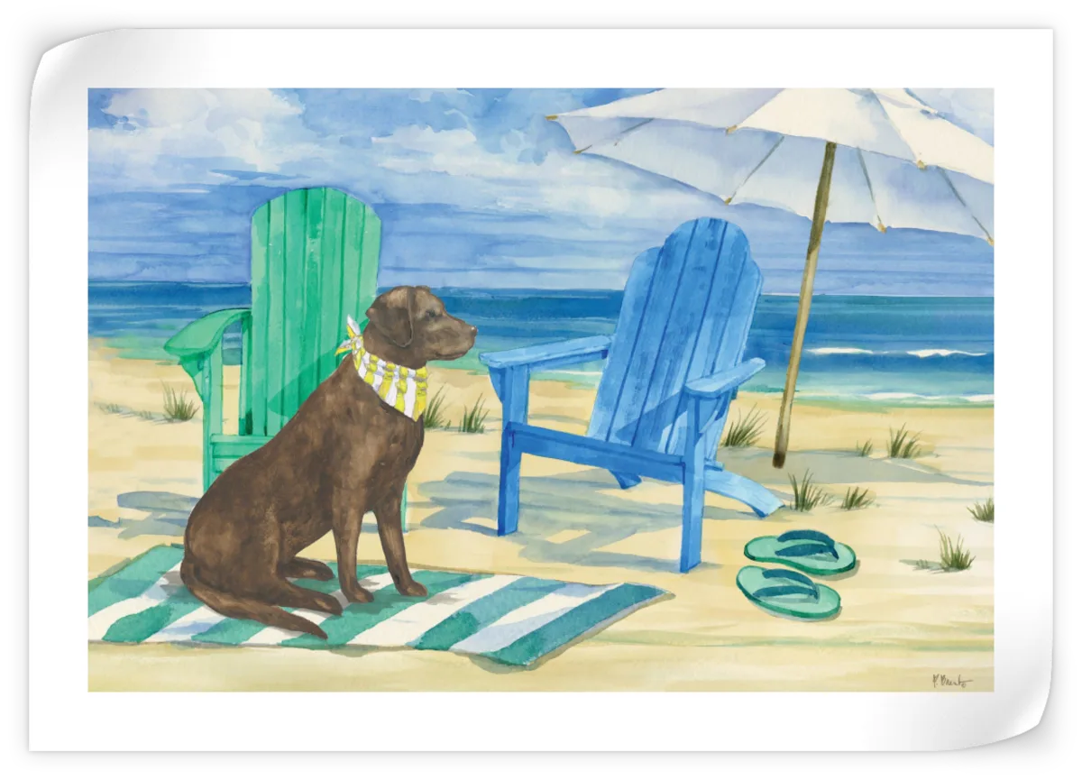 Frendorf | Grayton Beach Hund Wandkunst