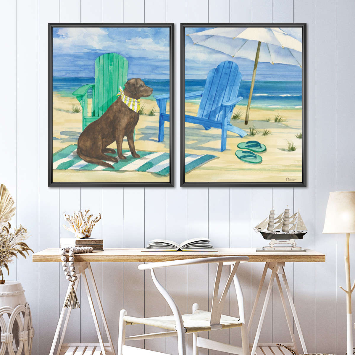 Frendorf | Grayton Beach Hund Wandkunst