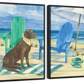 Frendorf | Grayton Beach Hund Wandkunst