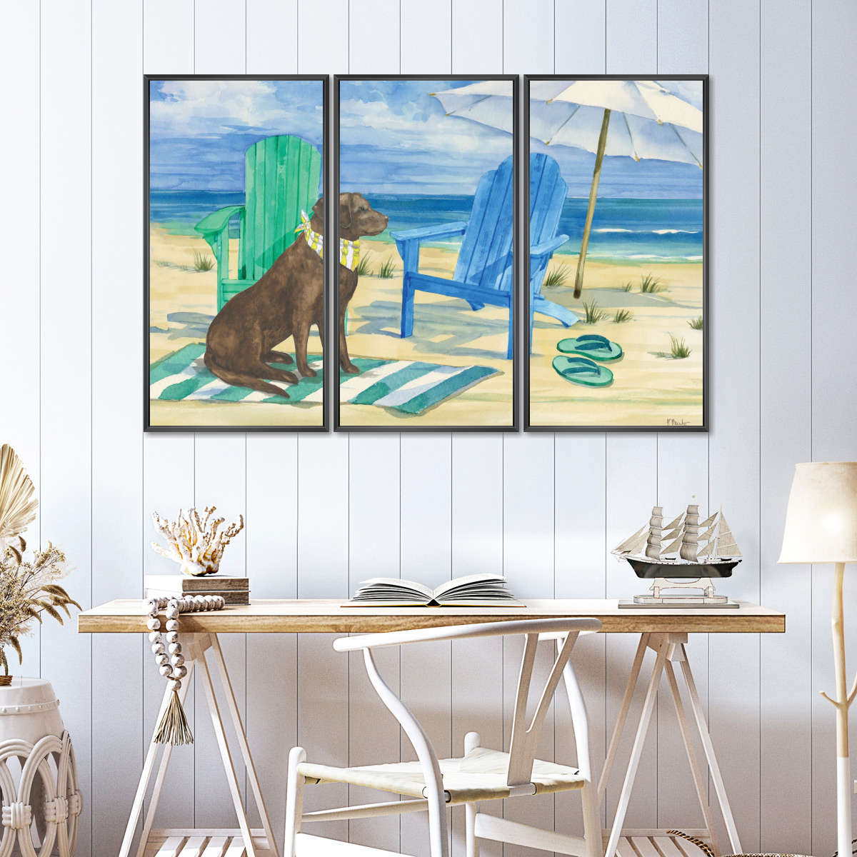 Frendorf | Grayton Beach Hund Wandkunst