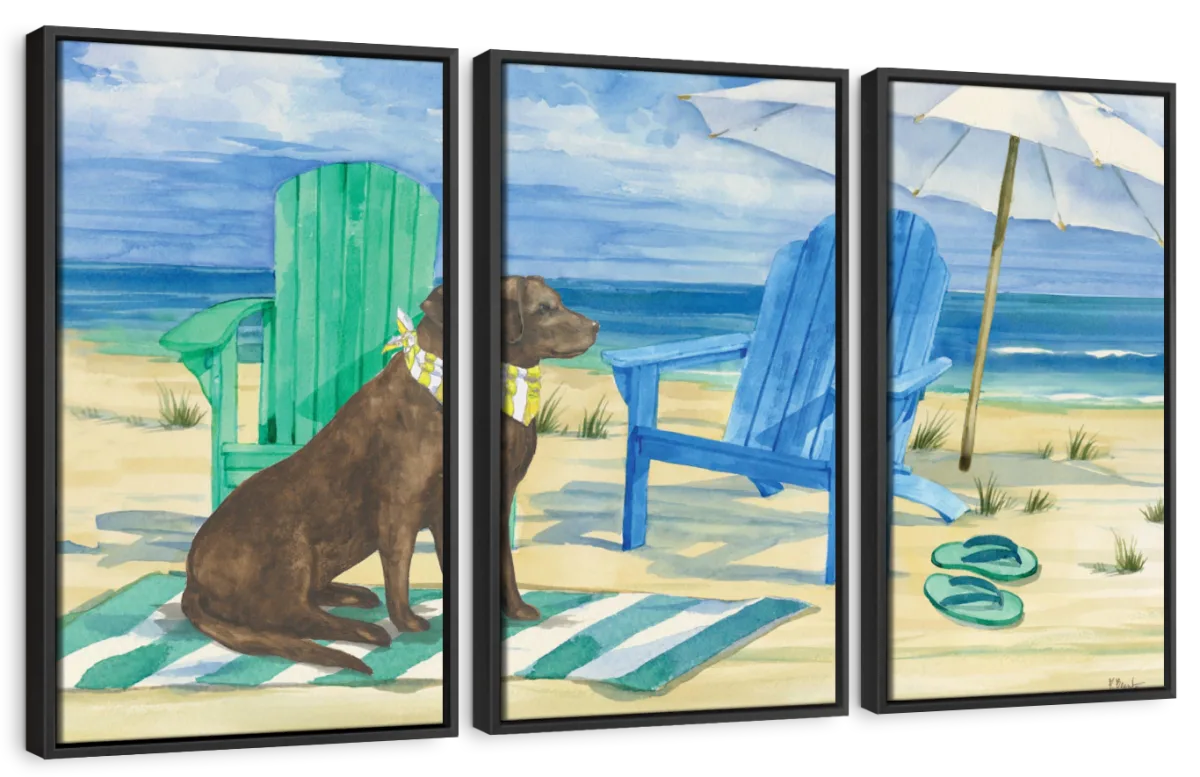 Frendorf | Grayton Beach Hund Wandkunst