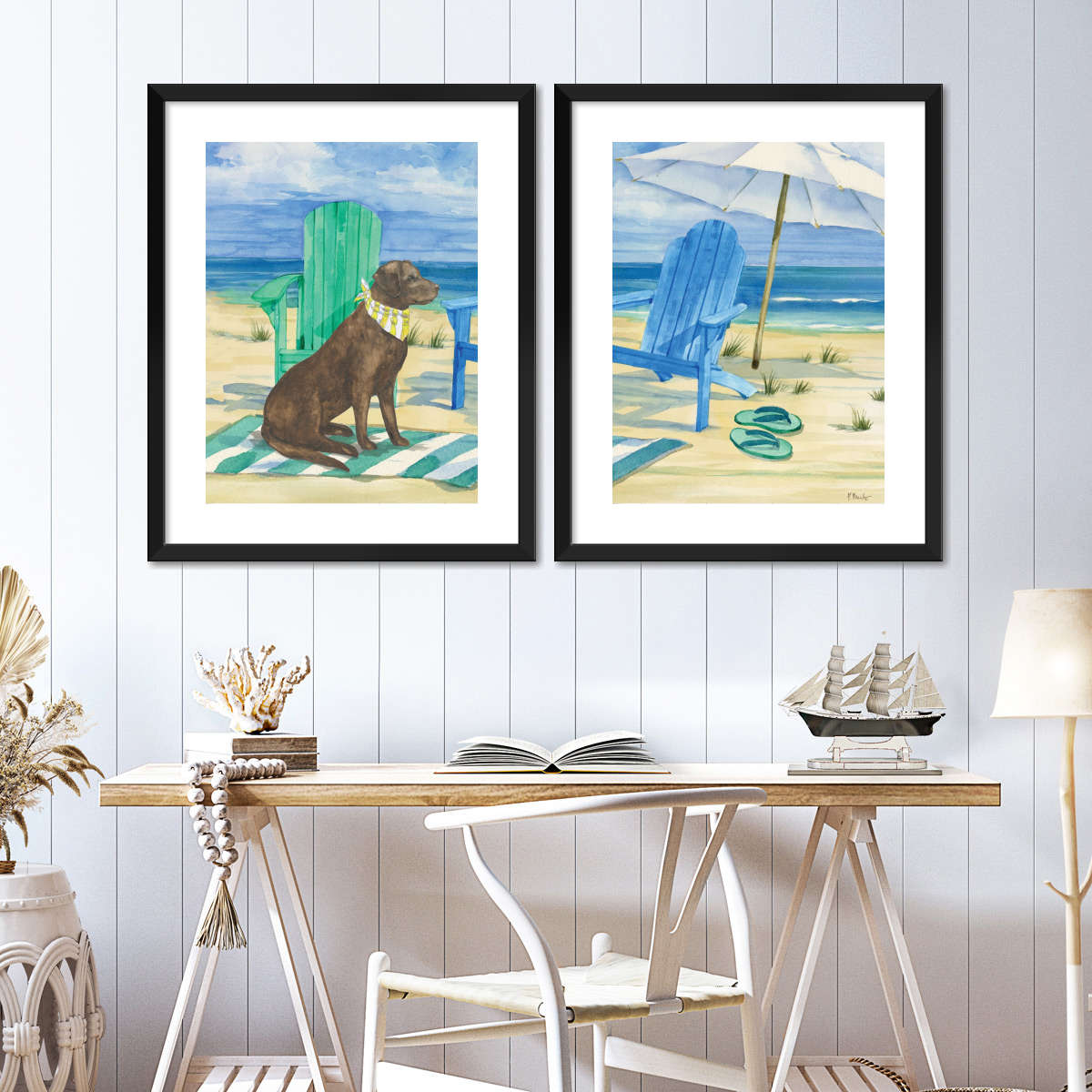 Frendorf | Grayton Beach Hund Wandkunst