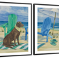 Frendorf | Grayton Beach Hund Wandkunst