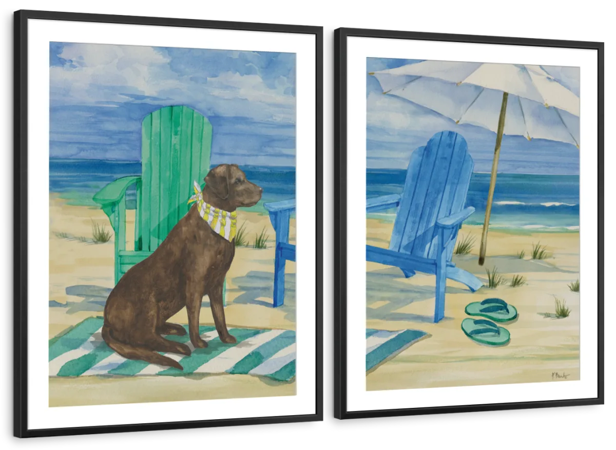 Frendorf | Grayton Beach Hund Wandkunst