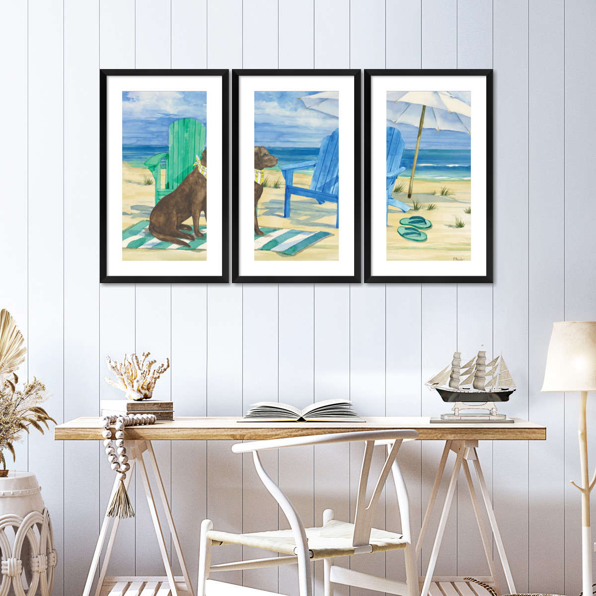 Frendorf | Grayton Beach Hund Wandkunst