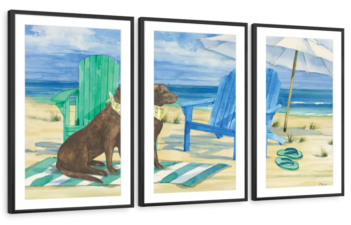 Frendorf | Grayton Beach Hund Wandkunst