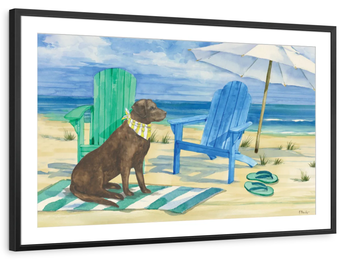 Frendorf | Grayton Beach Hund Wandkunst