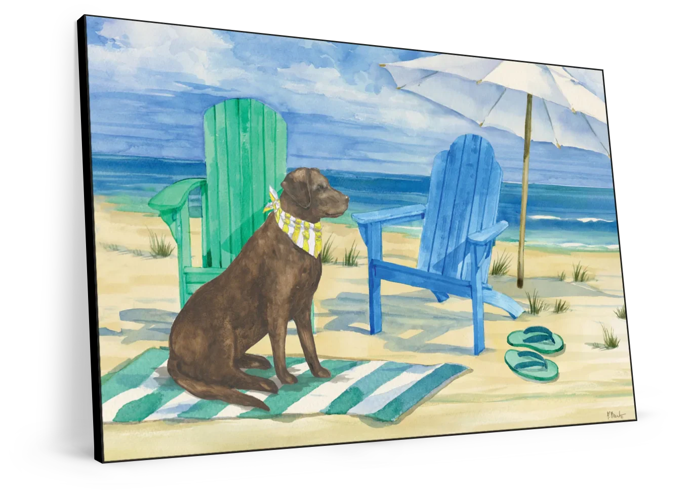 Frendorf | Grayton Beach Hund Wandkunst