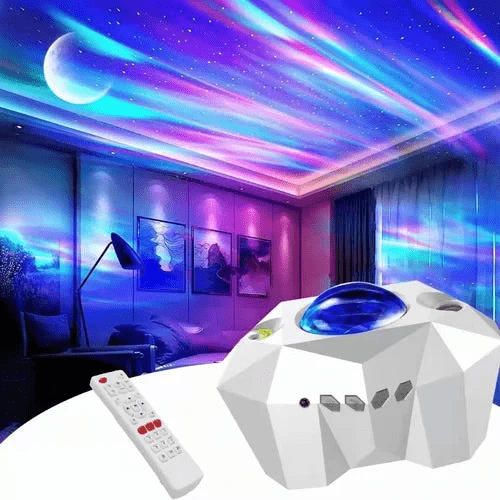 Frendorf | Aurora Moon Projektor mit Musik Bluetooth Lautsprecher
