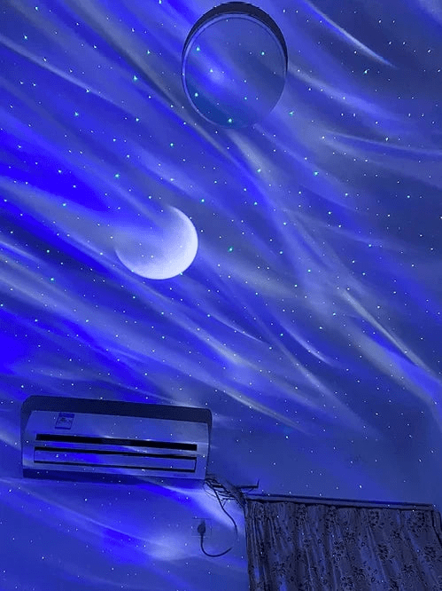 Frendorf | Aurora Moon Projektor mit Musik Bluetooth Lautsprecher