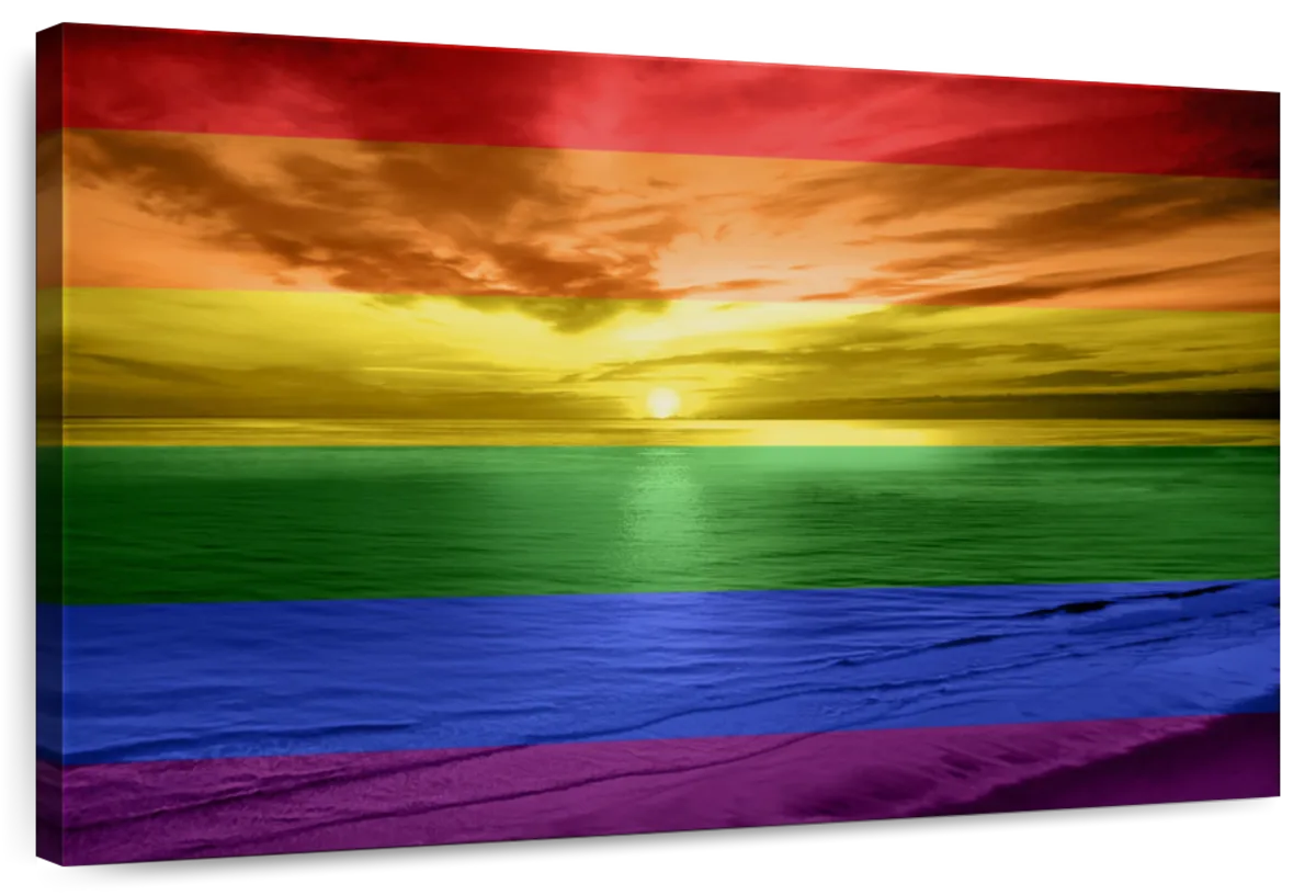 Frendorf | Ein Regenbogen Sonnenuntergang Wandkunst