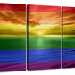 Frendorf | Ein Regenbogen Sonnenuntergang Wandkunst