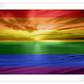 Frendorf | Ein Regenbogen Sonnenuntergang Wandkunst