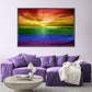 Frendorf | Ein Regenbogen Sonnenuntergang Wandkunst