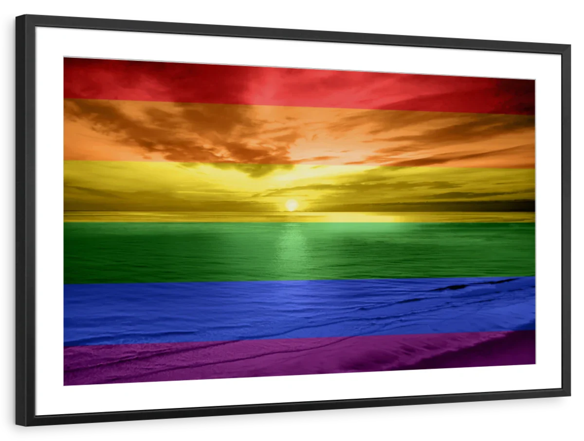 Frendorf | Ein Regenbogen Sonnenuntergang Wandkunst