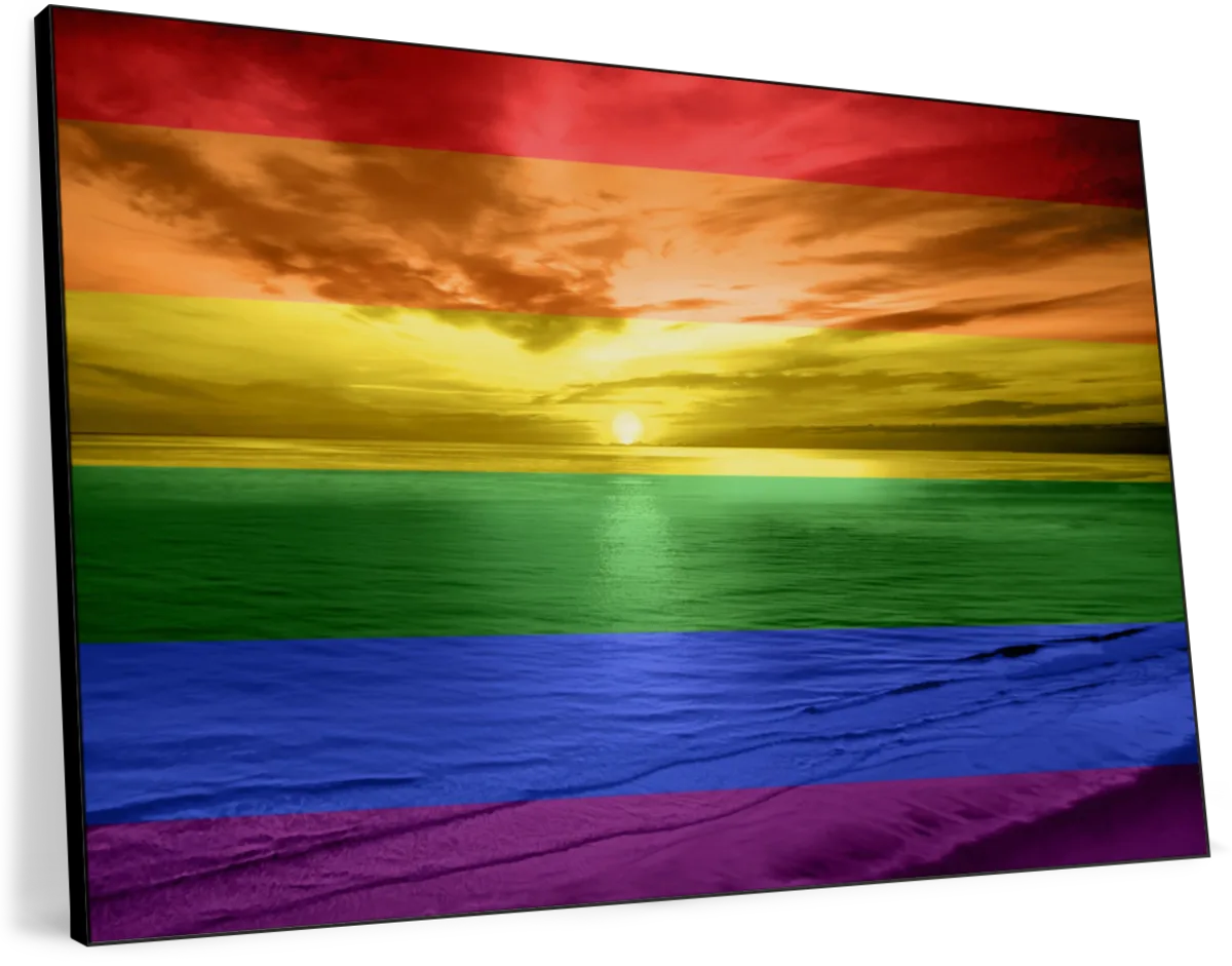 Frendorf | Ein Regenbogen Sonnenuntergang Wandkunst