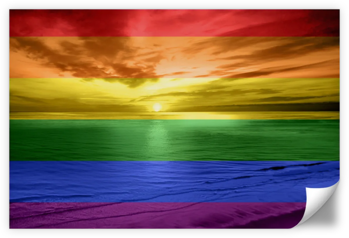 Frendorf | Ein Regenbogen Sonnenuntergang Wandkunst