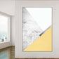 Frendorf | Gelbe und graue Berge I Wandkunst