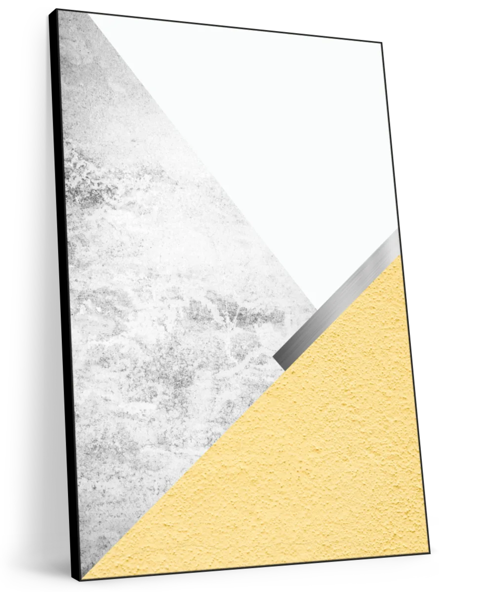 Frendorf | Gelbe und graue Berge I Wandkunst