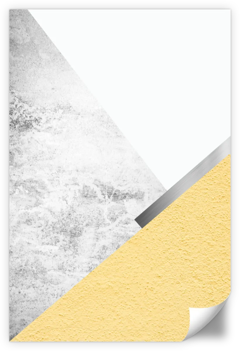 Frendorf | Gelbe und graue Berge I Wandkunst