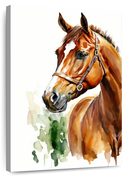 Frendorf | Reiterliche Eleganz - Aquarell Pferde Wandkunst