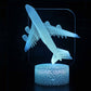 3D Lampe Linienflugzeug Quad-Triebwerk 1