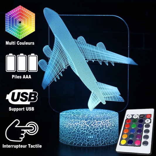 3D Lampe Linienflugzeug Quad-Triebwerk 1