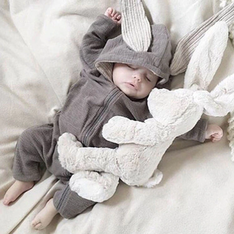 Hooded Bunny Baby Overall