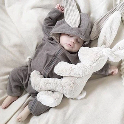 Hooded Bunny Baby Overall
