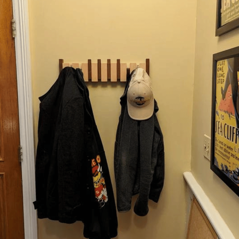 Garderobe - PianoWood - Handgemachtes Design - 5-13 Haken