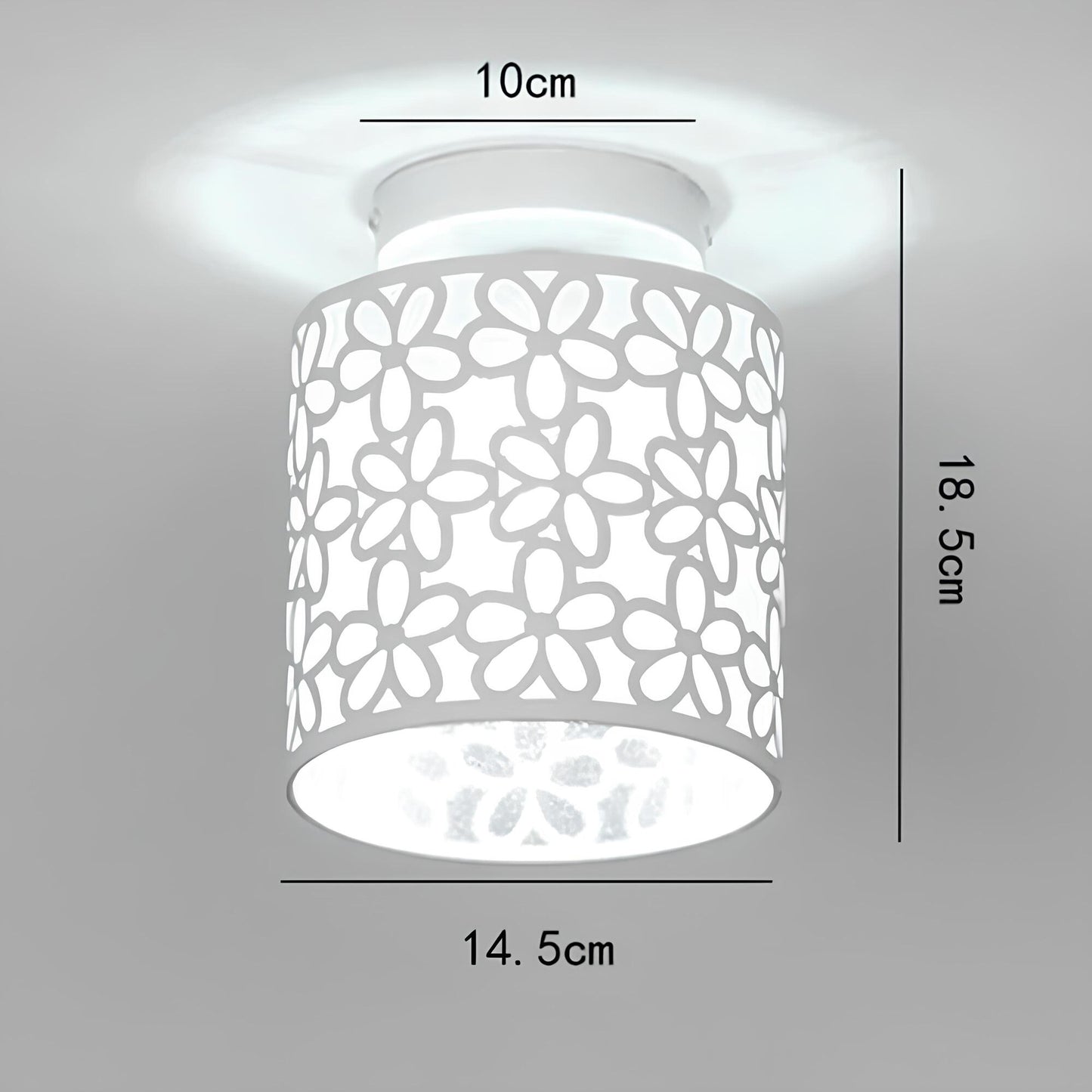 Deckenlampen mit Blumendruck