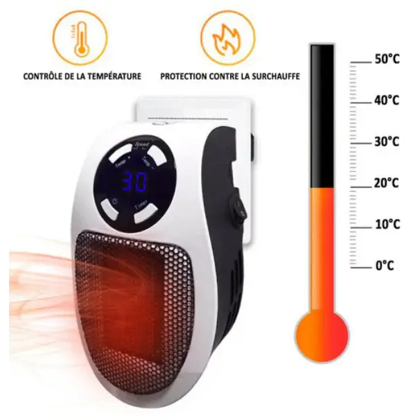 Ultra-kompakter Keramik-Heizlüfter HeatCompact