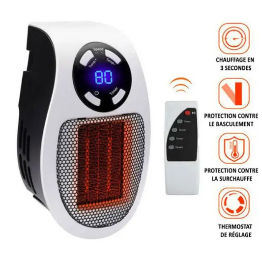 Ultra-kompakter Keramik-Heizlüfter HeatCompact