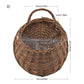 Frendorf | RattaBloom Wand-Pflanzgefäß aus Rattan | Hängender Pflanzenhalter | Dekoratives Garten-Accessoire