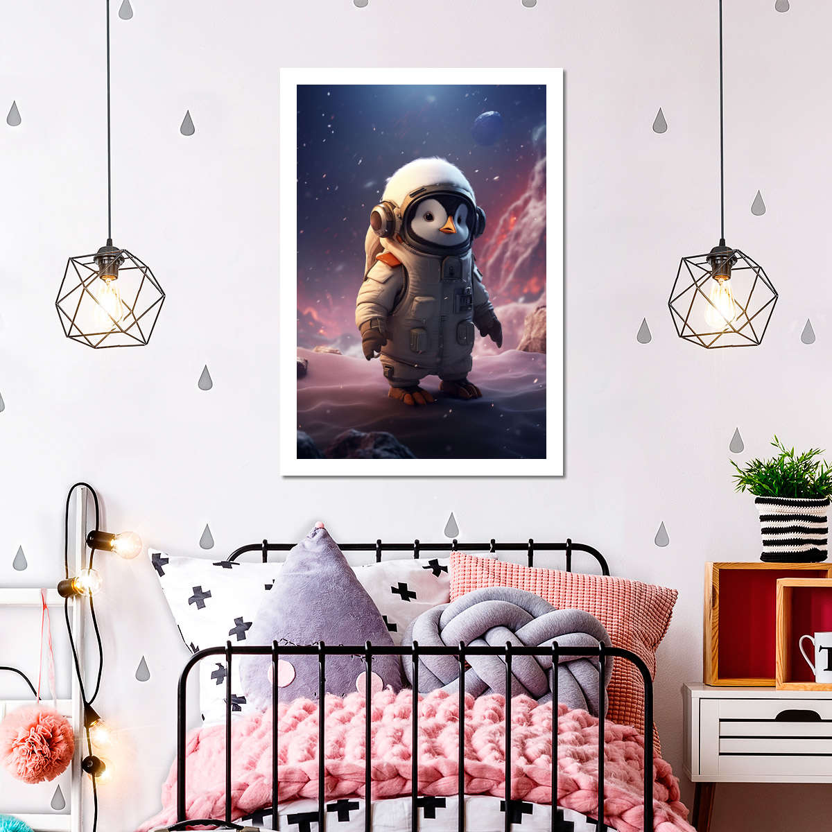 Frendorf | Explorer Pinguin Wandkunst