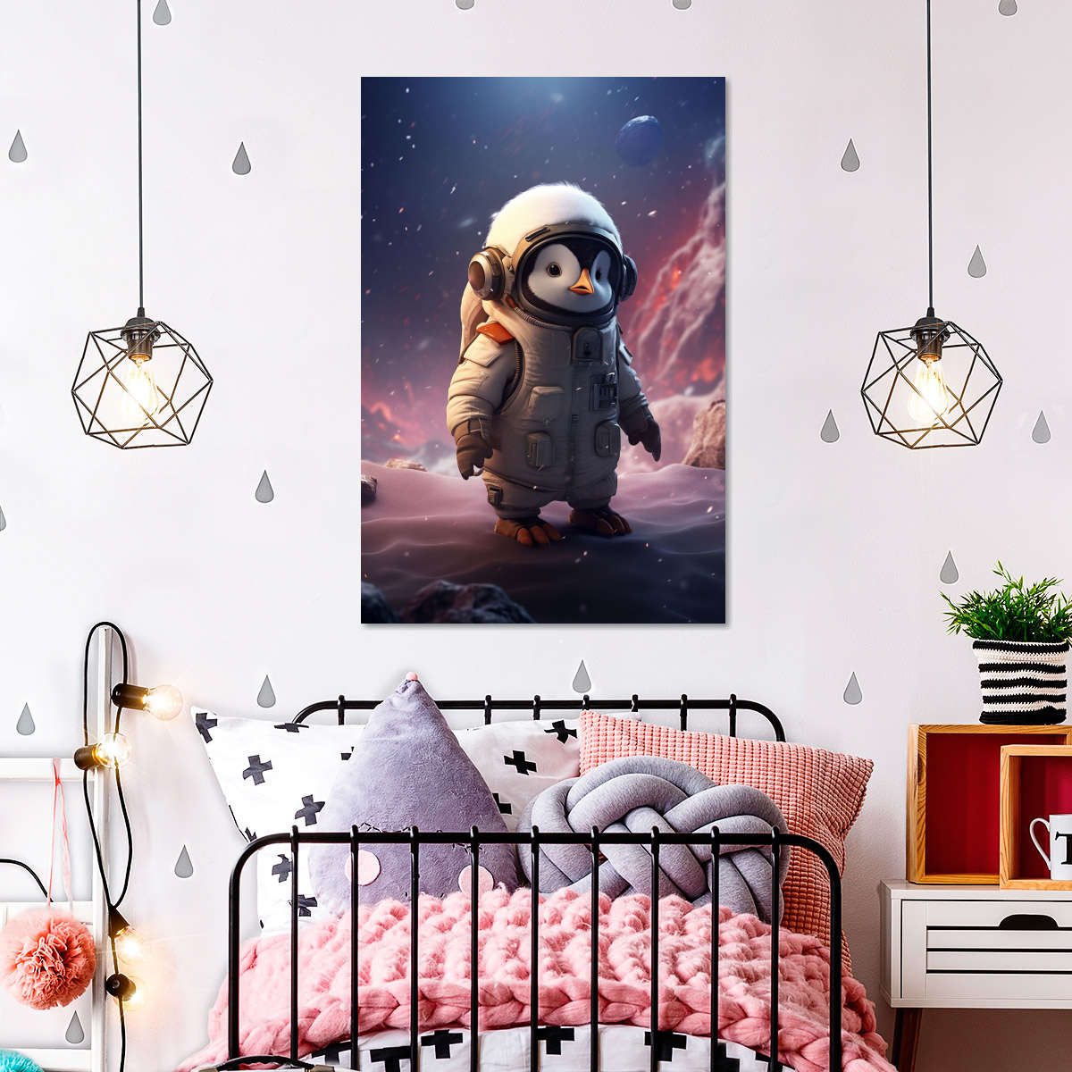 Frendorf | Explorer Pinguin Wandkunst