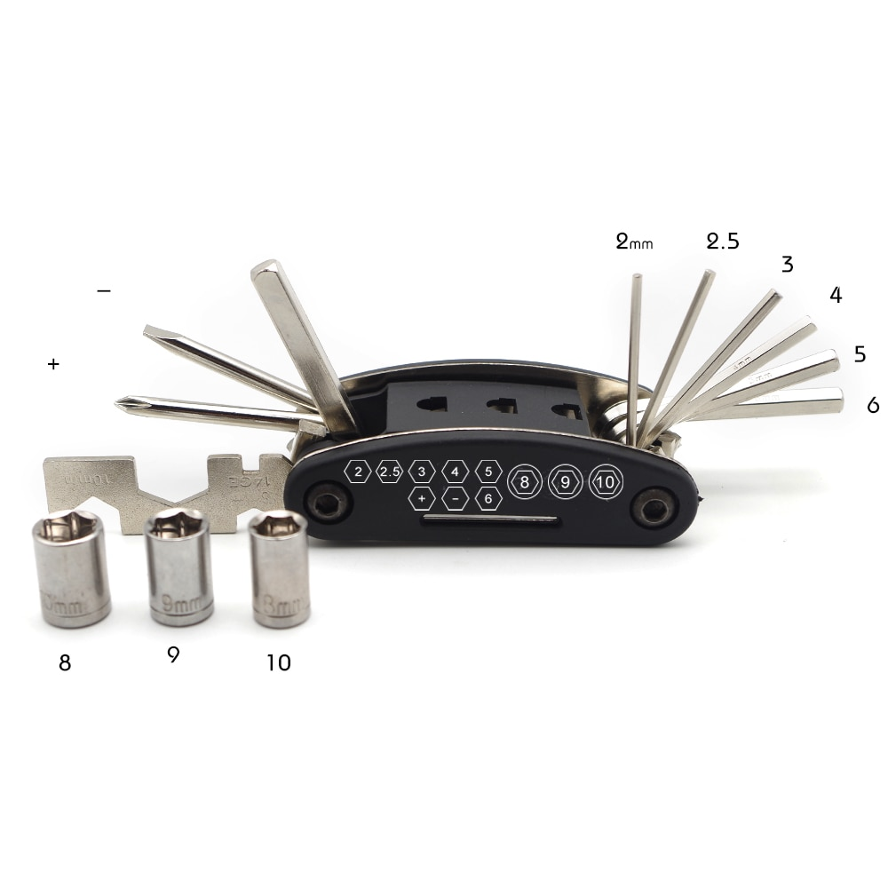 Frendorf | 15in1 Multifunktionales Taschenformat Fahrrad Reparatur Werkzeugset