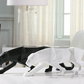 Moderne Harz Geometrische Schwarze Panther Skulptur