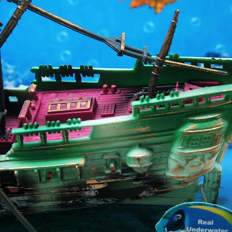 Große Schiffswrack-Aquariumdekoration