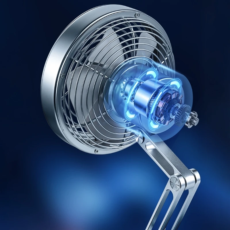 Frendorf | Höhenverstellbarer Stand Kompakt Turbo Mini Tischventilator