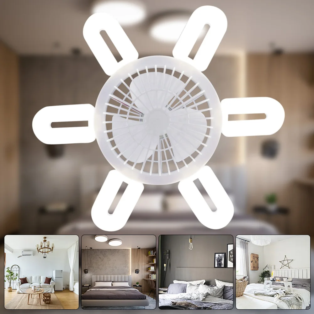 Frendorf | Stille verstellbare Fernbedienung Decken faltbarer Ventilatorlampe