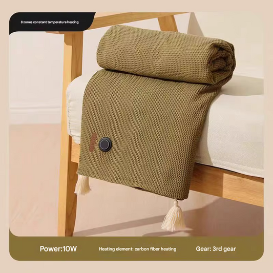 Frendorf USB Heizdecke | Kabellose Reise-Wärmedecke mit 8 Zonen, 3 Stufen und Fleece