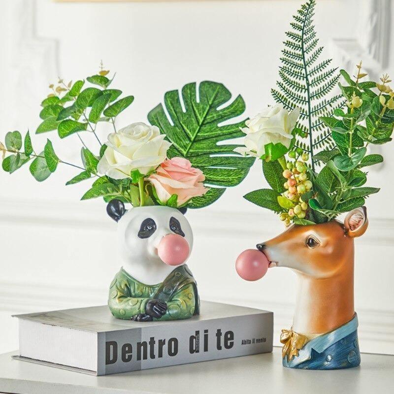 Frendorf | BubbleBeast Tierische Deko-Vase | Kreative Blumenvase mit Charakter