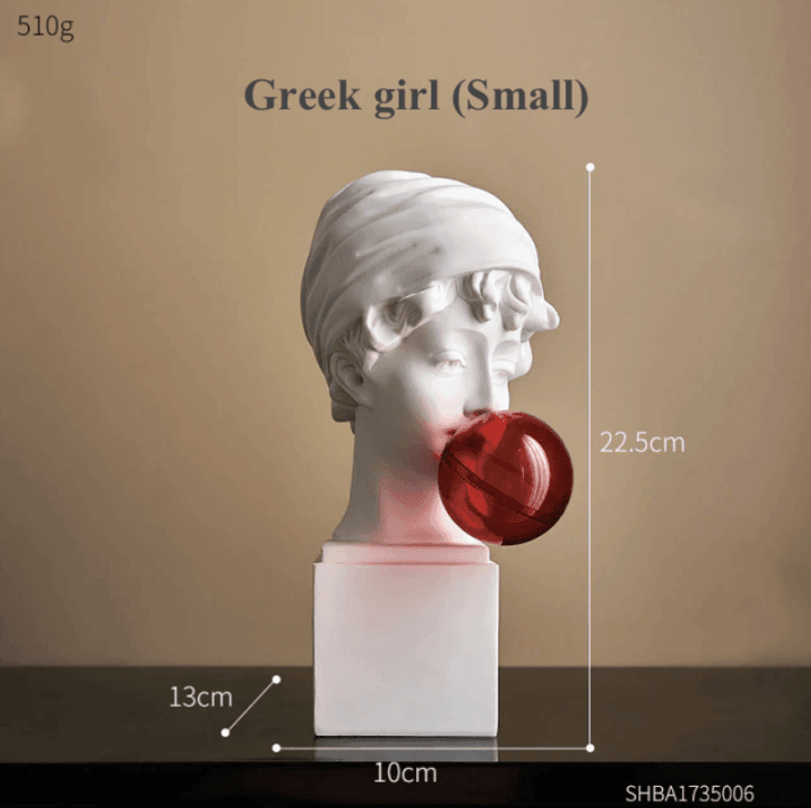 Resin griechische abstrakte Skulptur
