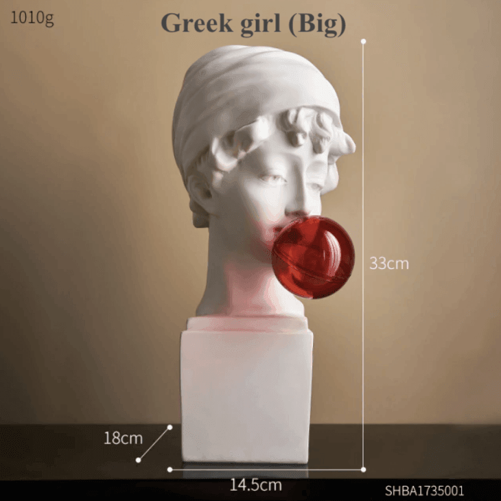 Resin griechische abstrakte Skulptur
